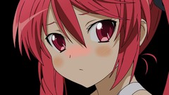 Red eyes blush anime girls redheads vectors Haiyore! 