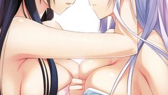 Red eyes blush long hair anime girls yasaka minato purple eyes 