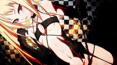 Red eyes chains blondes blazblue rachel alucard