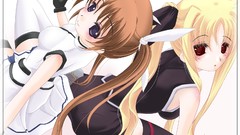 Red eyes mahou shoujo lyrical nanoha takamachi nanoha fate 