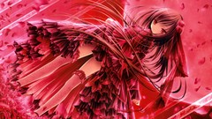 Red eyes red dress stockings upskirt Tinkerbell (Illustrator)