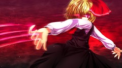 Red eyes Ribbons touhou rumia Nekominase