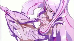 Red eyes thigh highs