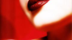 Red face lady lips