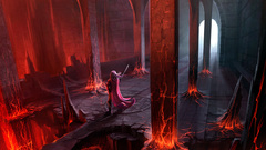 Red fantasy art diablo