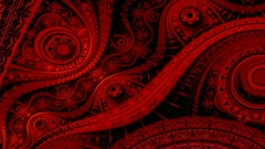 Red Fractals abstract