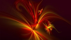 Red Fractals Firebird digital art