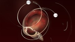 Red Fractals garnet digital art Sprite