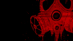 Red gas masks