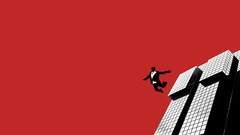 Red jumping skyscapes