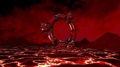 Red lava 3d ubuntu satanic