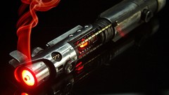 Red lightsabers Starkiller hilt