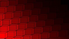 Red lines 3d squares