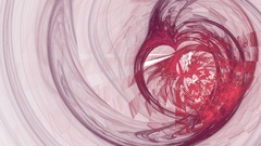 Red love Fractals Hearts broken heart