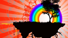 Red shine abstract things