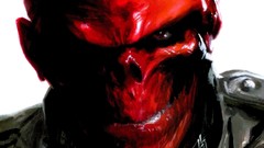 Red skull artwork