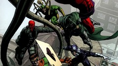 Red skull magneto artwork marvel comics Doctor Octopus