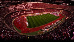 Red stadium fans iran tehran football teams Persepolis Sport 