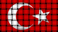 Red Turkish flag turkish moon and star