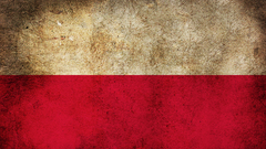 Red white grunge Flags