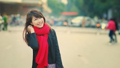 Red woman asians Viet Nam Hanoï