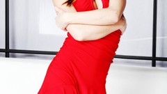 Red woman red dress nicole little blondes models pornstars 