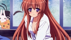 Redheads cleavage long hair