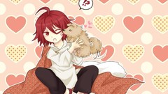 Redheads Dogs licking red