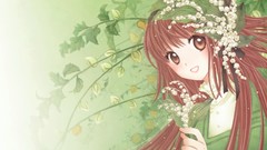 Redheads Flowers nature anime