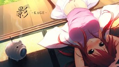 Redheads long hair lying