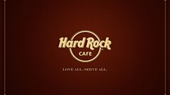 restaurant cafes logo red background