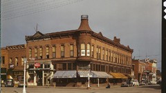 Retro vintage USA colored old photography 1940