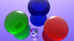 Rgb three colors balls