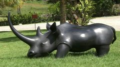 Rhino sculpture high
