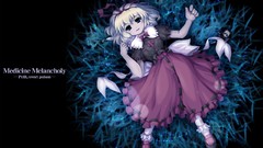 Ribbons blondes skirts anime girls short hair touhou video 