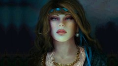 Ribbons blue eyes fantasy art Blue Pearl