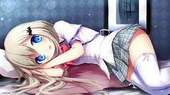 Ribbons little anime girls blue eyes seifuku noumi kudryavka