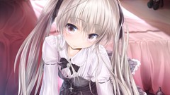 Ribbons long hair pantyhose yosuga no sora lolita fashion 