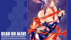 Ribbons purple hair cleavage Dead Or Alive Ayane
