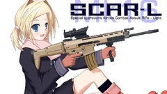 Rifles combat Simple Background