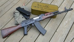 Rifles weapons ak-74 automatic