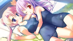 Rina blush wink anime