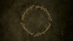 Ring The rings lord LOTR script elvish