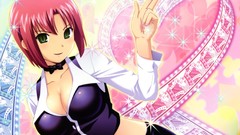 Rio cleavage green eyes