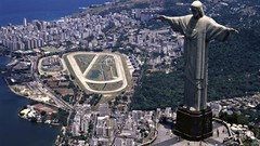 Rio de Janeiro Brazil town view christ the redeemer cristo 