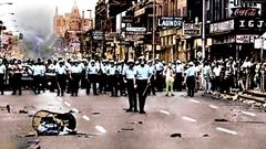 Riots police detroit
