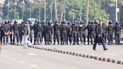 Riots police Egypt protest