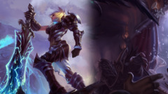 riven League of Legends sword bunny ears hoods armor Women