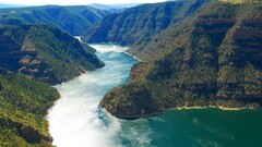 river landscape nature Utah high angle USA water outdoors