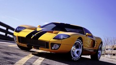 Roads ford gt yellow